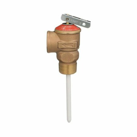THRIFCO PLUMBING 3/4 Inch Temperature & Pressure Relief Valve with 2-1/2 Inch Sh 6415146